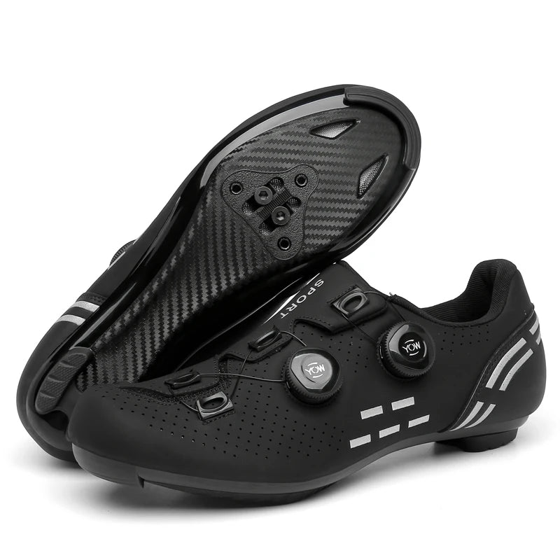 Pantofi de ciclism de înaltă calitate, SPD cu autoblocare pentru bărbați, pantofi sport de curse pentru bicicletă, pantofi de ciclism MTB de munte antiderapanți pentru femei, 36-47