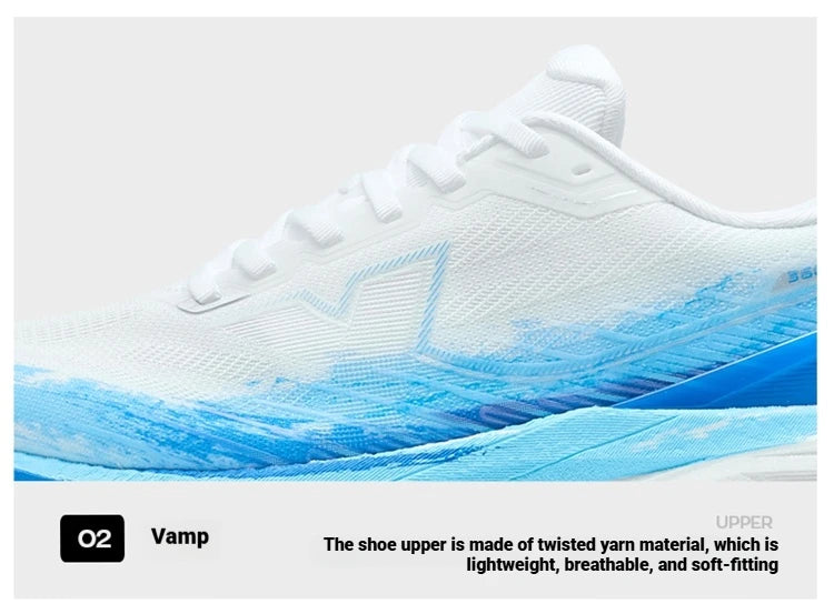 Xtep 360X 3.0 LITE Men's Running Sneakers Shock Absorption And Rebound 2026 Spring New Carbon Plate Sports Shoes 974119110025