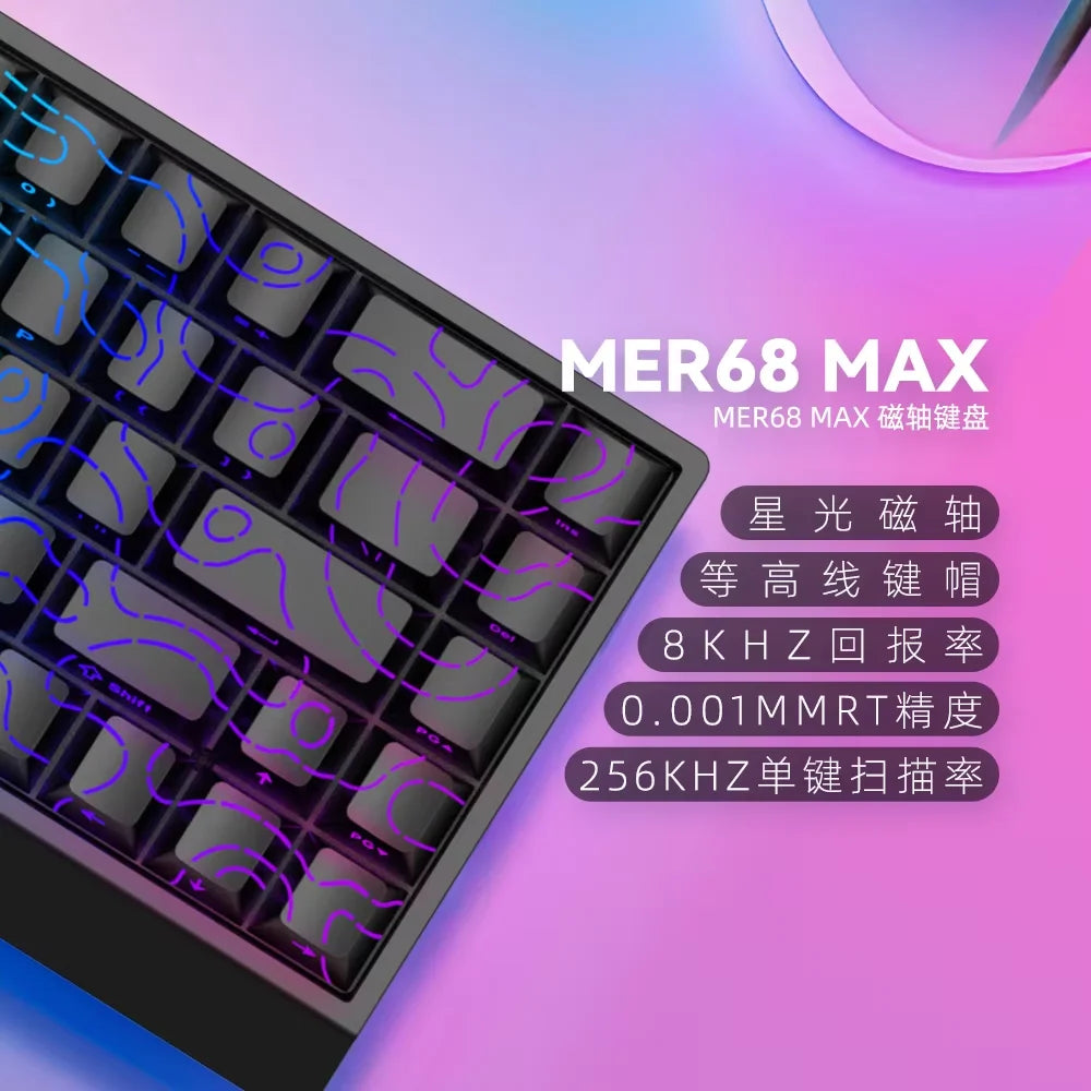 IROK Carotmas Mercury68 Magnetic Switch Mechanical Keyboards 8K 68 Keys RT0.004mm Low Delay Custom Wired Gaming Keyboard PC Gifts