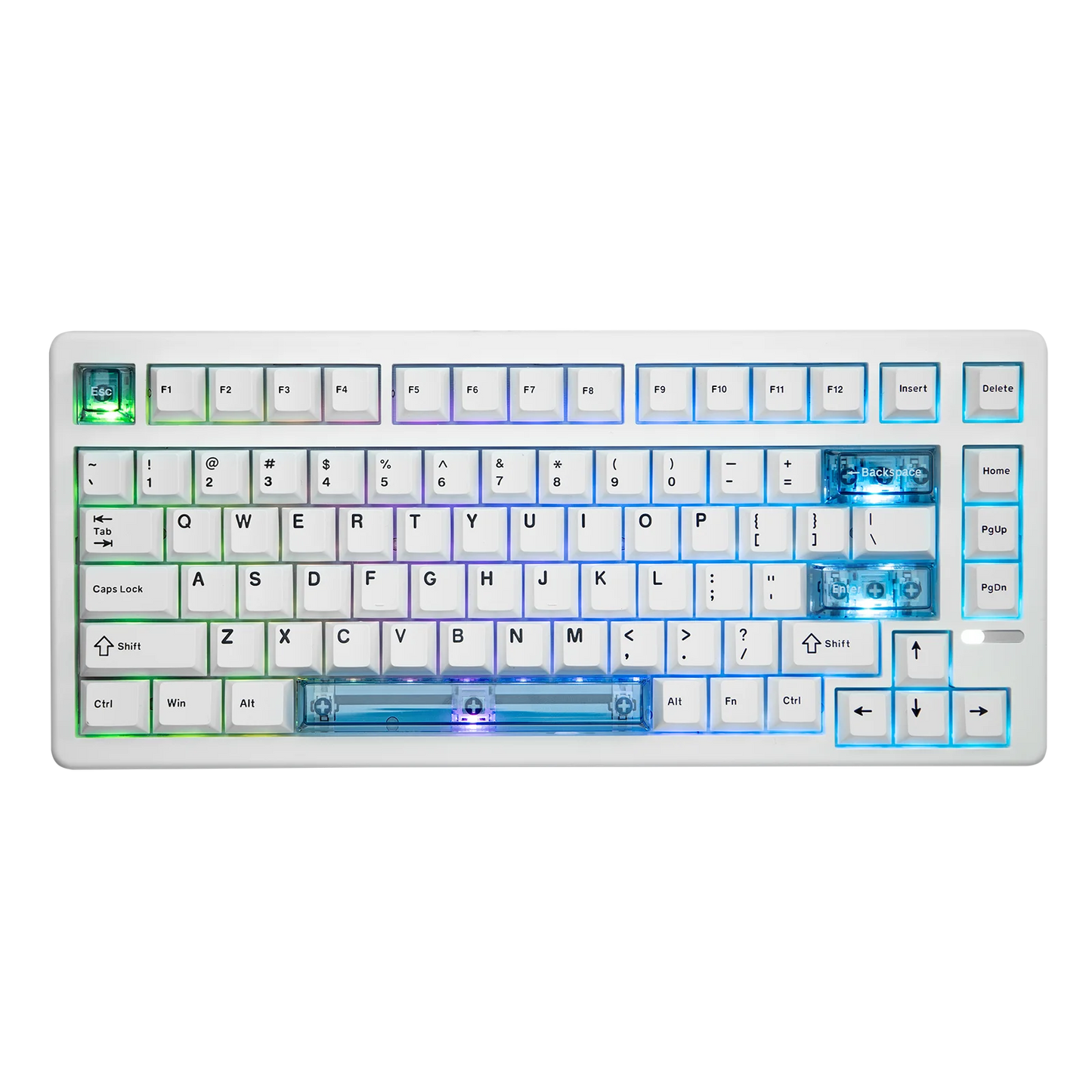 EPOMAKER HE80 75% Layout QWERTY US Tastiera meccanica magnetica cablata Hot-Swap Creamy Gasket con effetto Hall, DKS SOCD per PC/Mac