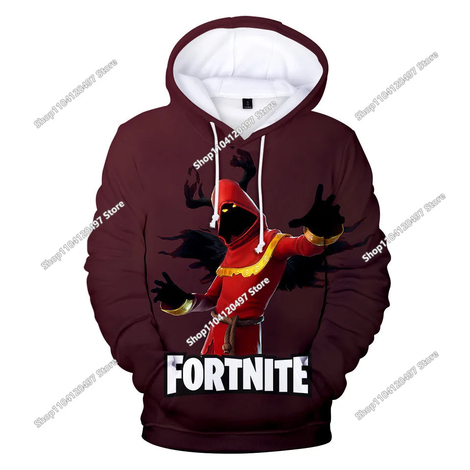 Hanorac cosplay Fortnite, hanorac unisex cu glugă imprimat 3D, jachetă casual, jachetă anime, jachetă kawaii, îmbrăcăminte pentru copii, cadouri