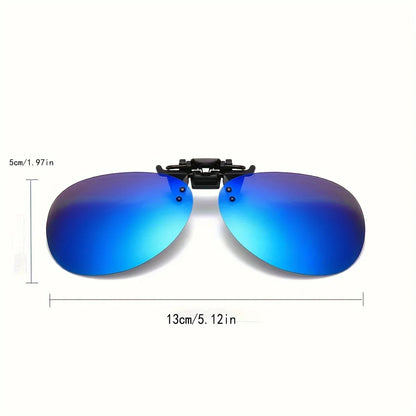 Trendy Cool Clip-on Sunglasses Polarized  Fashion Glasses, for Men Women Outdoor Sports Party Vacation Travel Driving