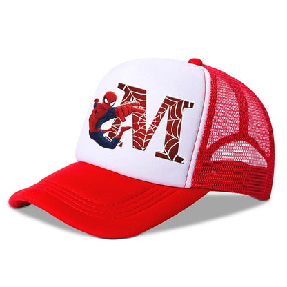 Spiderman Children Baseball Cap Kawaii Cartoon Printed Cap Boys Girls Outdoor Sports Sun Hat Adjustable Peaked Cap Kids Gifts