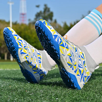 New Men Football Boots Breathable Sport Training Soccer Shoes Cleats Sport Outdoor TF Futsal Match Turf Grass Drop Shipping
