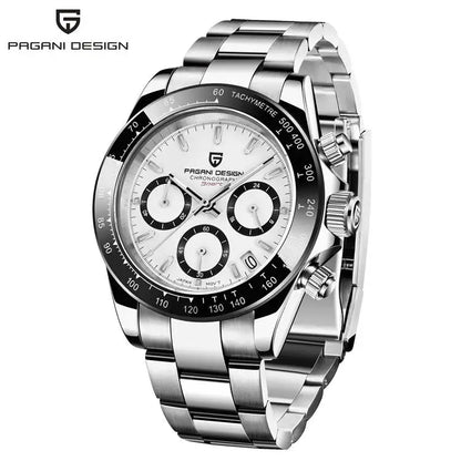 2025 PAGANI DESIGN  New PD1644 Meteorite Dial Fashion Men Quartz Wristwatches 100M Sapphire Glass Chronograph relogio masculin