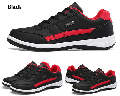 YRZL férfi cipő tavaszra és őszre, vízálló gyalogló sneaker, szabadidős férfi bőr sportcipő, csúszásmentes lábbeli, teniszcipő férfiaknak