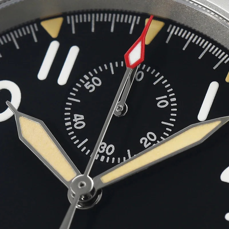 Militado VK61 VK67 Quartz Chronograph Watch 39mm 316L Stainless Steel Case 3 Dial Waterproof 100M  Multifunction Military Watch
