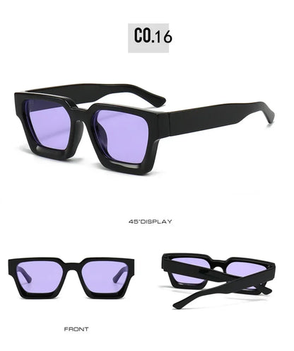 JNPCXI Fashion Square Women Luxury Sunglasses Retro Gradient Blue Designer Men Trending Sun Glasses Shades UV400
