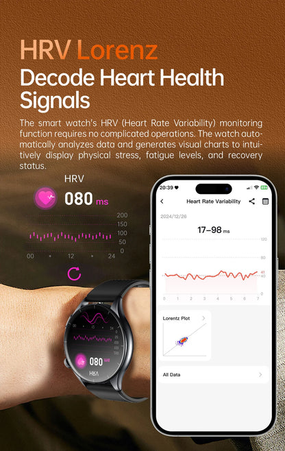 For XIAOMI 2025 New ECG+PPG Smartwatch Precise Uric Acid Blood Lipids Pressure Body Analysis Smart Watch Men BT Call NFC Watches