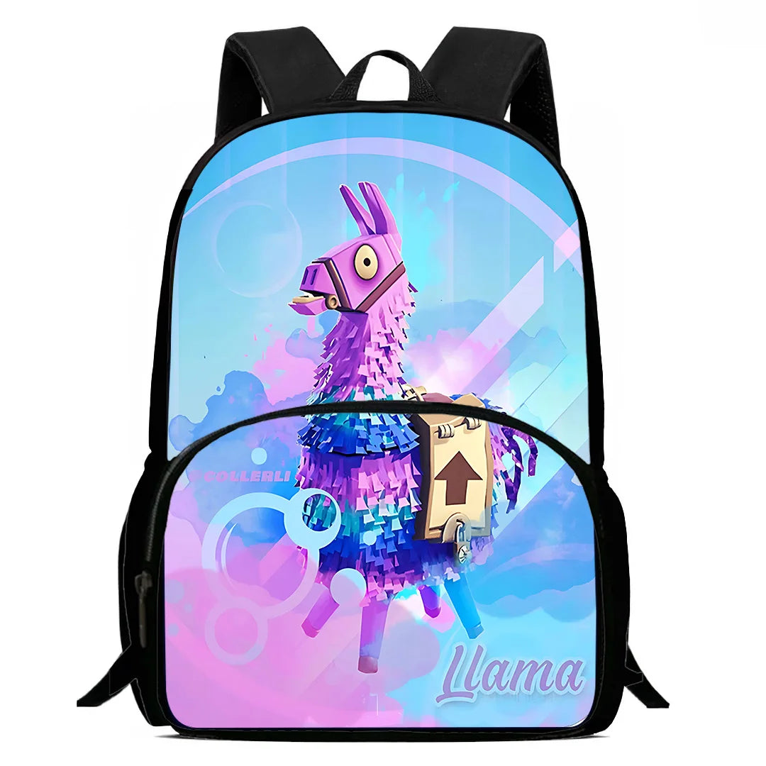 Classic Game FortniteS -lasten reput pojille ja tytöille, oppilaan syntymäpäivälahja, koululaukut, suuri kapasiteetti, retkeilyyn sopiva kestävä reppu