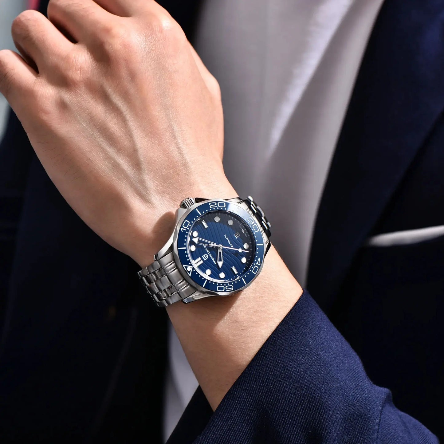 PAGANI DESIGN 2026 New V2 Waves 200M Diving Men's Watches Fashion Luxury Automatic Watch Men AR Sapphire crystal Wrist watch Men