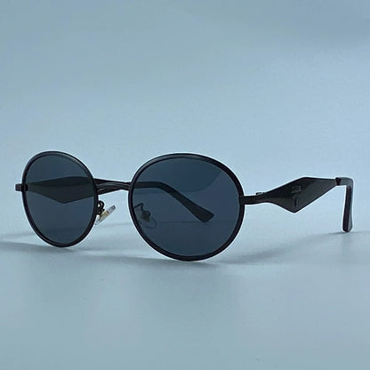 Metal Frame Round Punk Photochromic Sunglasses Women 2026 Luxury Brand Designer Steampunk Oval Sun Glasses Outdoor Eyewear Shade