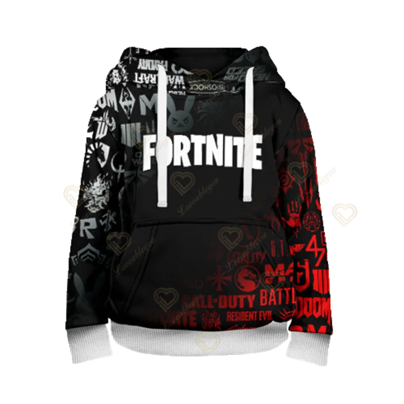 Fortnite Jungen-Cosplay-Hoodie „Cool Heroes“, Cartoon-Sweatshirt, Kinderkleidung für Frühling und Herbst, Baby-Mantel, Kapuzenjacke für Kinder