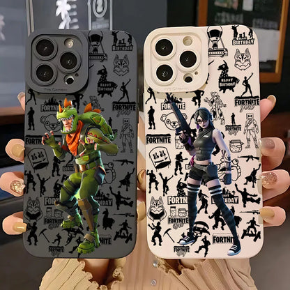 Hot Game F-Fortnites Phone Case for IPhone 17e 17 16e 16 15 14 13 12 11 Air Pro Max X XR XSMax 8 7 Plus Soft Silicone Back Cover