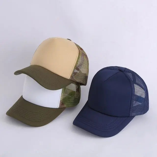 Customized Logo Mesh Baseball Caps Men Women 5 Panel Cheaper Trucker Hats Sports Team Snapback Caps Summer Sun Dad Hat Gorras