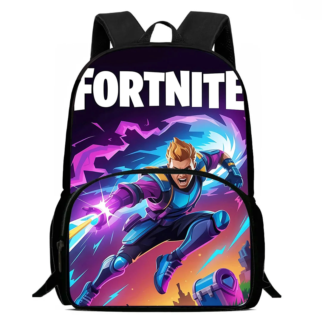 Mochila clásica de Fortnite para niños y niñas, regalo de cumpleaños para estudiantes, bolsa escolar infantil de gran capacidad, mochila de camping duradera