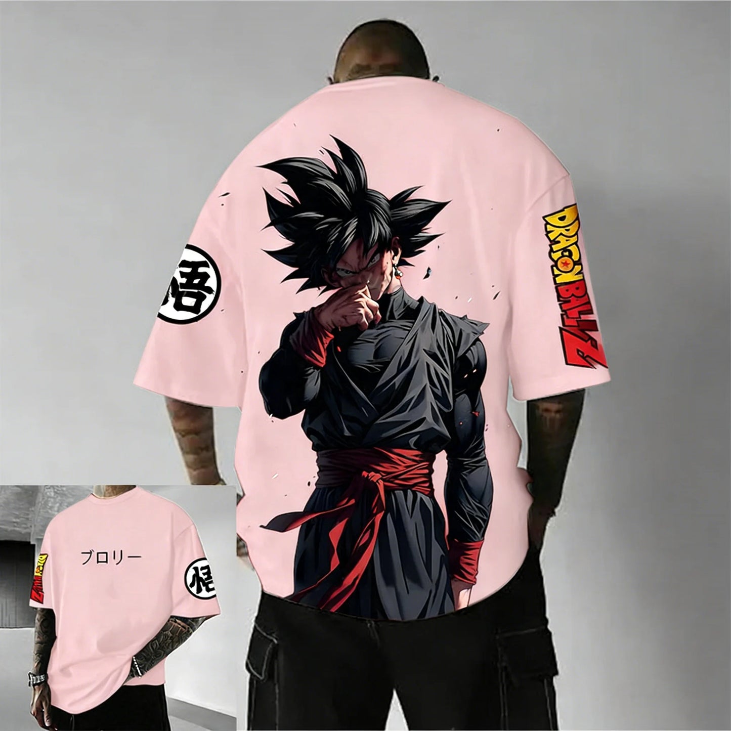 Plus Size Dragon Ball Anime Printed Men and Women T-shirt Casual Parent Child Top Fashion Street Wear Harajuku Style Y2K Summer