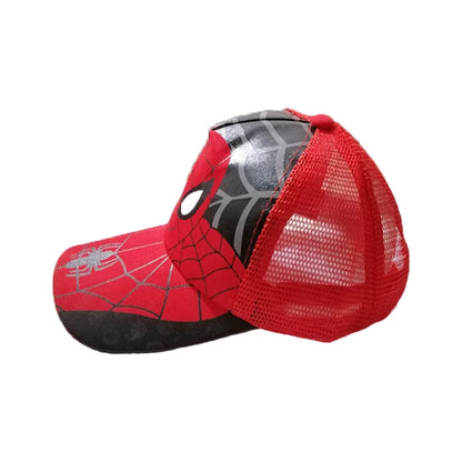 HotToys Spiderman Baseball Cap Boys Grils Hats Superhero Peripheral Cosplay Props Childrens Gift Sunhat Fashion Accessory 3-7y