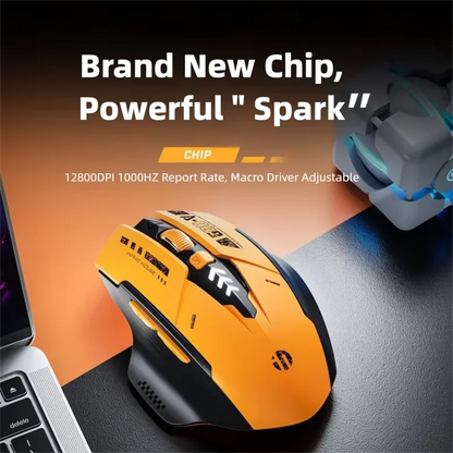 Inphic A9 V2 Wireless Gaming Mouse 12800DPI Rechargeable Ergonomic Bluetooth Compatible Silent Mouse For PC Laptop Computer