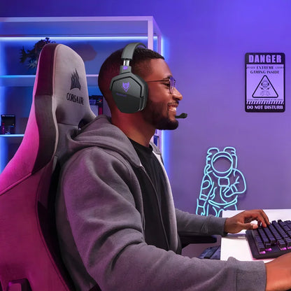 NUBWO G06 Double Casque Gamer Sans Fil 2.4GHz Bluetooth 5.3 avec Micro pour PS5 PS4 PC Mobile Switch, Casque Stéréo pour Joueurs
