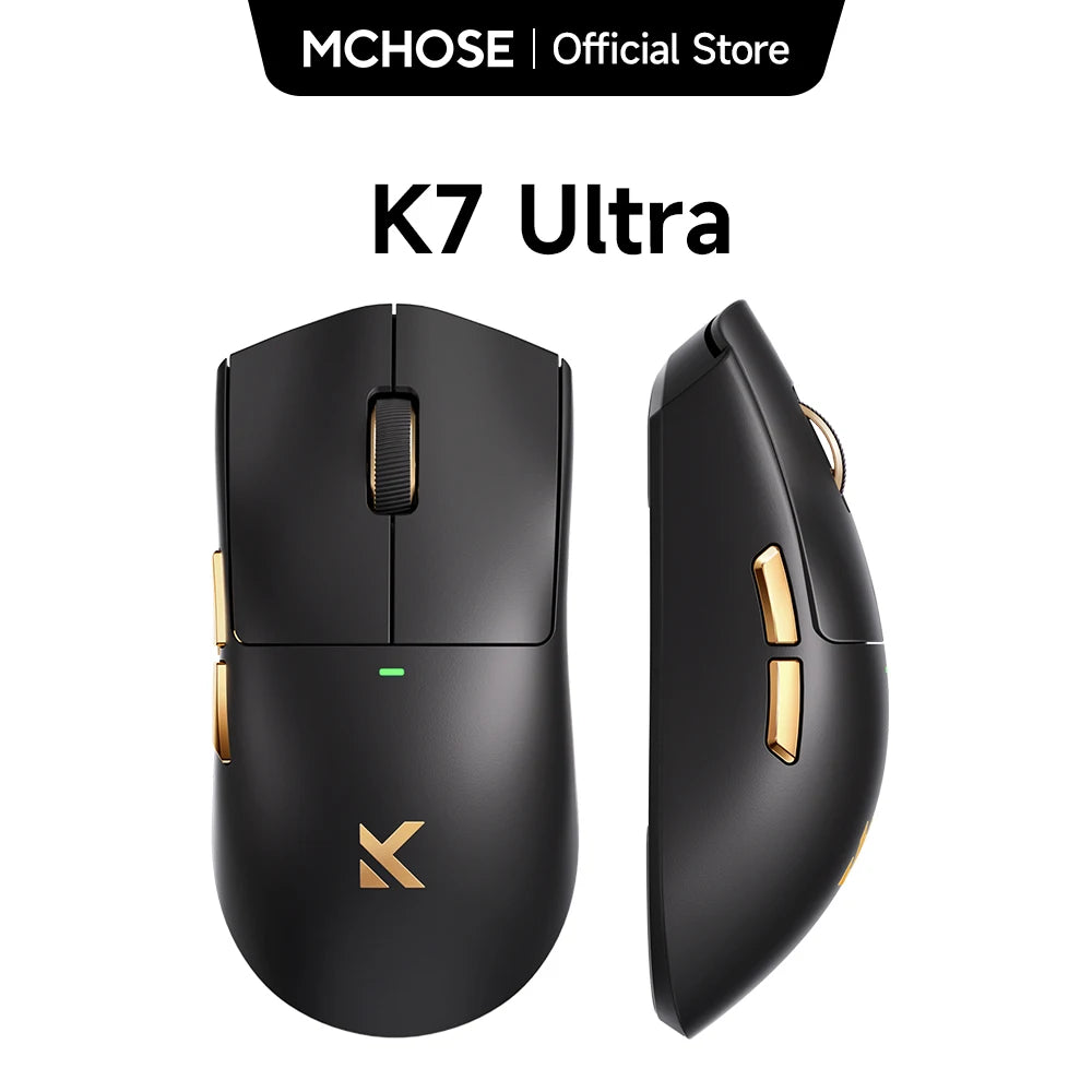 MCHOSE K7 Ultra brezžična gaming miška PAW3950 z dvojno frekvenco osveževanja 8K, lahka magnetna brezžična polnilna postaja, e-šport in pisarna