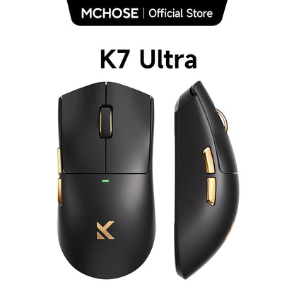 MCHOSE K7 Ultra brezžična gaming miška PAW3950 z dvojno frekvenco osveževanja 8K, lahka magnetna brezžična polnilna postaja, e-šport in pisarna