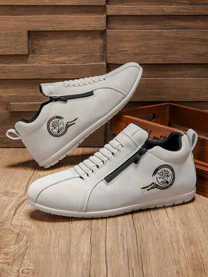 Men's Lightweight Casual Shoes, Outdoor Entertainment Skateboarding Daily Walking Driving Shoes, Comfortable Breathable Slip-On