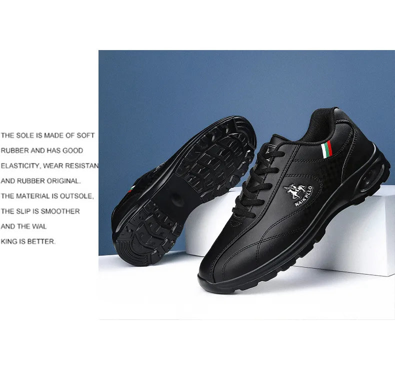 2026 New Men's Running Shoes Sporty Casual Travel Trendy Air-Cushioned White Sneakers Lightweight Shock-Absorbing Youth Footwear