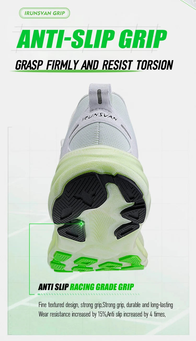 IRUNSVAN New Carbon Plate Marathon Running Shoes Lightweight Shock-Absorbing And Suitable For Men's Sports Shoes