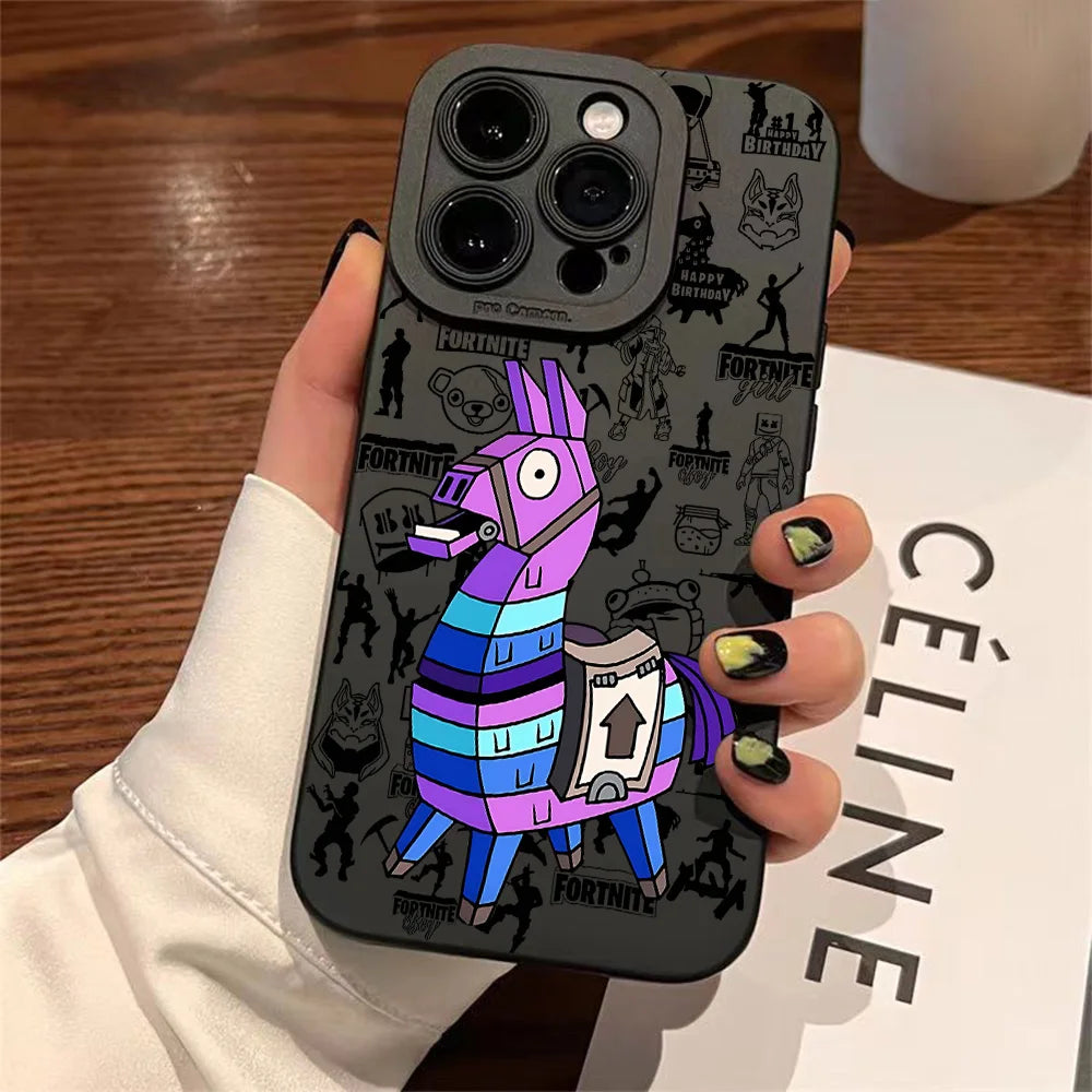 Hot Game F-Fortnites Phone Case for IPhone 17e 17 16e 16 15 14 13 12 11 Air Pro Max X XR XSMax 8 7 Plus Soft Silicone Back Cover