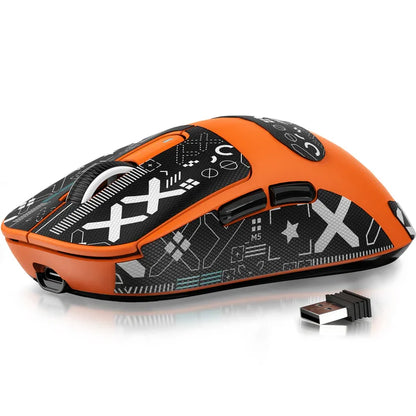 ATTACK SHARK X3 kabellose Gaming-Maus PixArt PAW3395 49g SUPERLIGHT, BT/2.4G kabellos/kabelgebunden, 6 einstellbare DPI-Stufen bis zu 26000