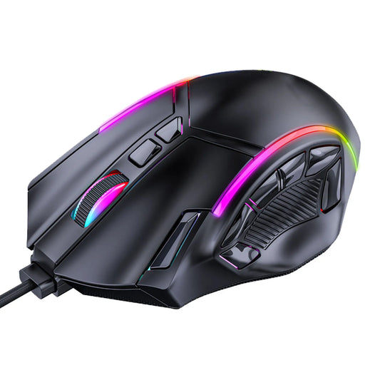 RGB Wired Gaming Mouse 12800 DPI with 12 Programmable Buttons, RGB Gaming Mouse with Macro Keys, High-Precision Optical Gaming Mouse for PC & Laptop