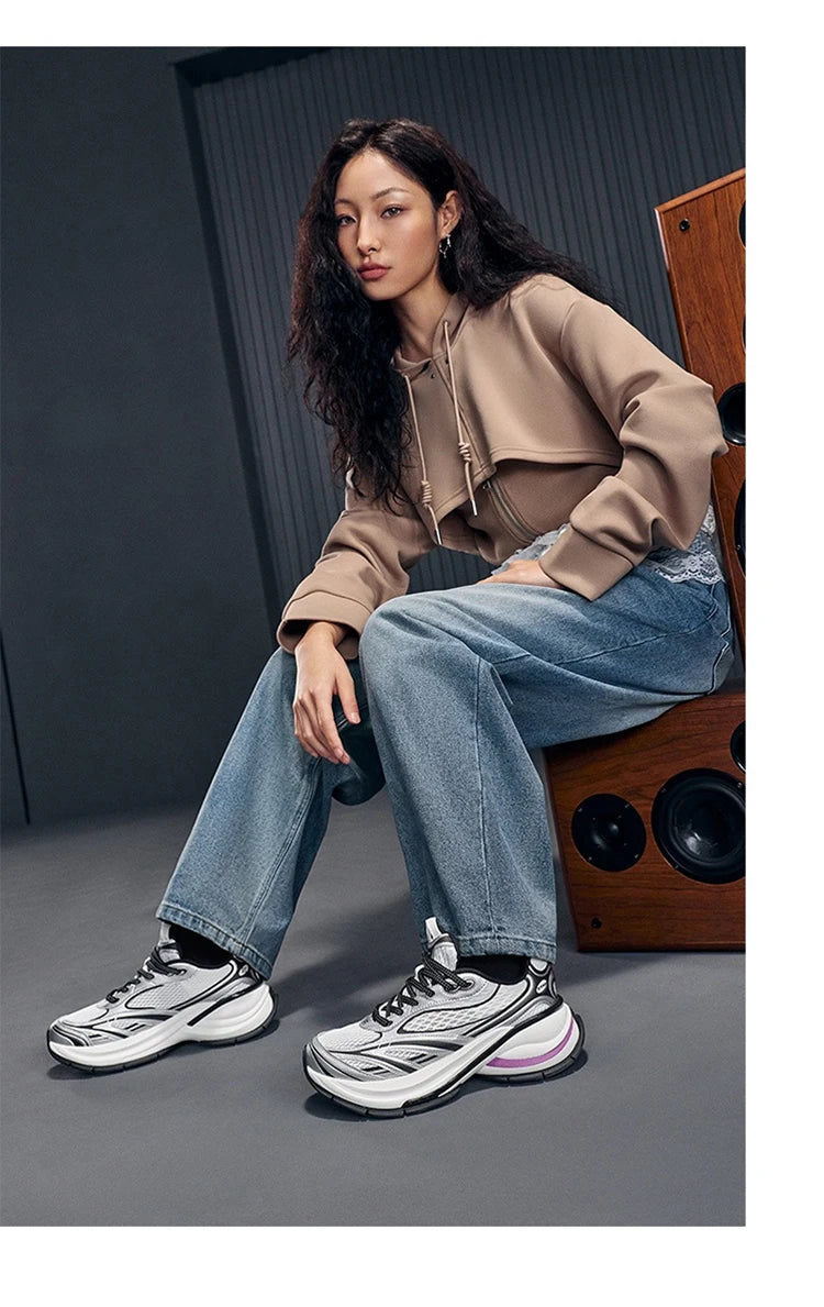 Xtep Basque 3 For Male Sneakers Retro Fashion Breathable  Luxury Height-Increasing Sports Shoes 2026 Spring 874219320001