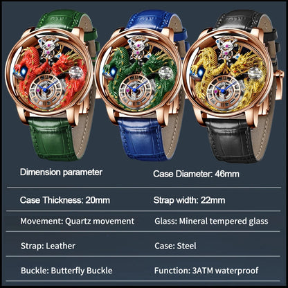 PINDU Design 2025 NEUE Herrenuhr Diamond Tourbillion Top-Marke Luxus Astronomia Quarzuhr für Herren Saphirglas wasserdichte Uhr