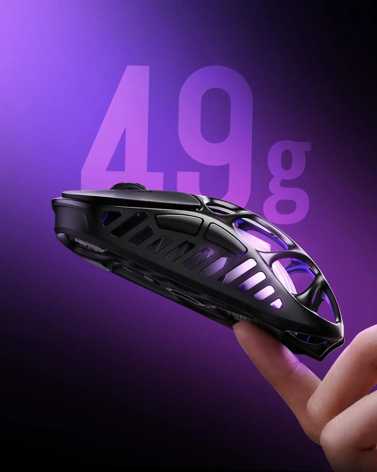 GravaStar Mercury X bežični gaming miš – senzor PAW 3950 od 32,000 DPI, brzina osvježavanja 1000Hz, samo 49g, šuplji okvir od magnezijske legure