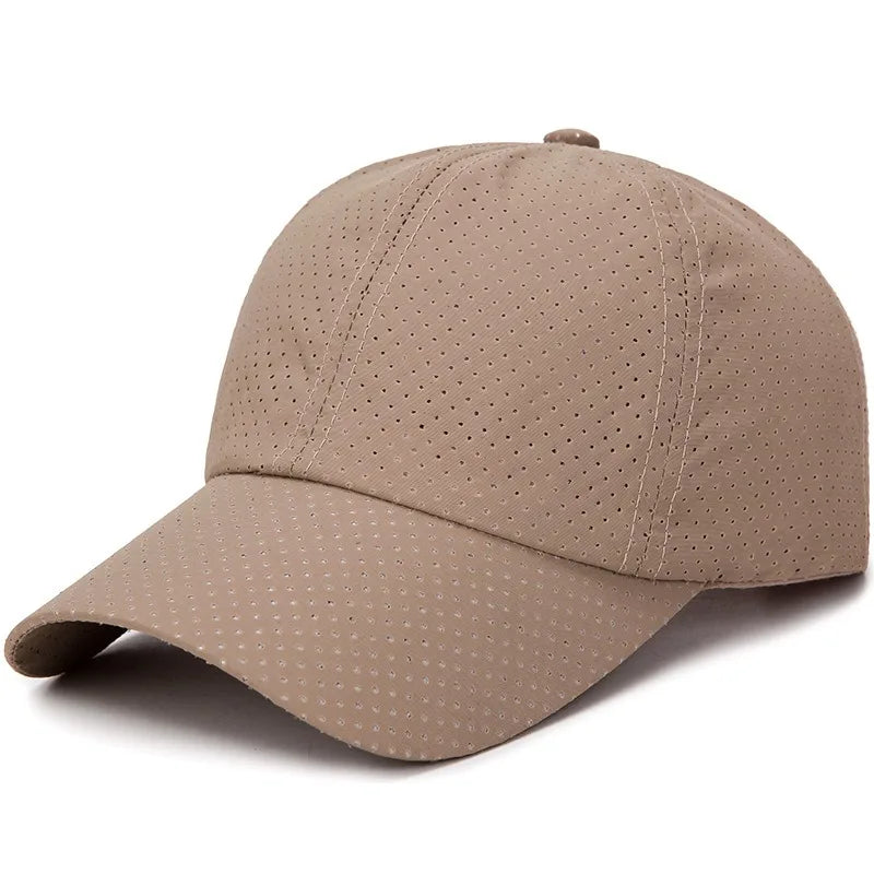New Women Men Quick-Drying Spring Summer Baseball Cap Solid Breathable Snapback Hat Casual Fishing Sun Cap Hat For Women Men