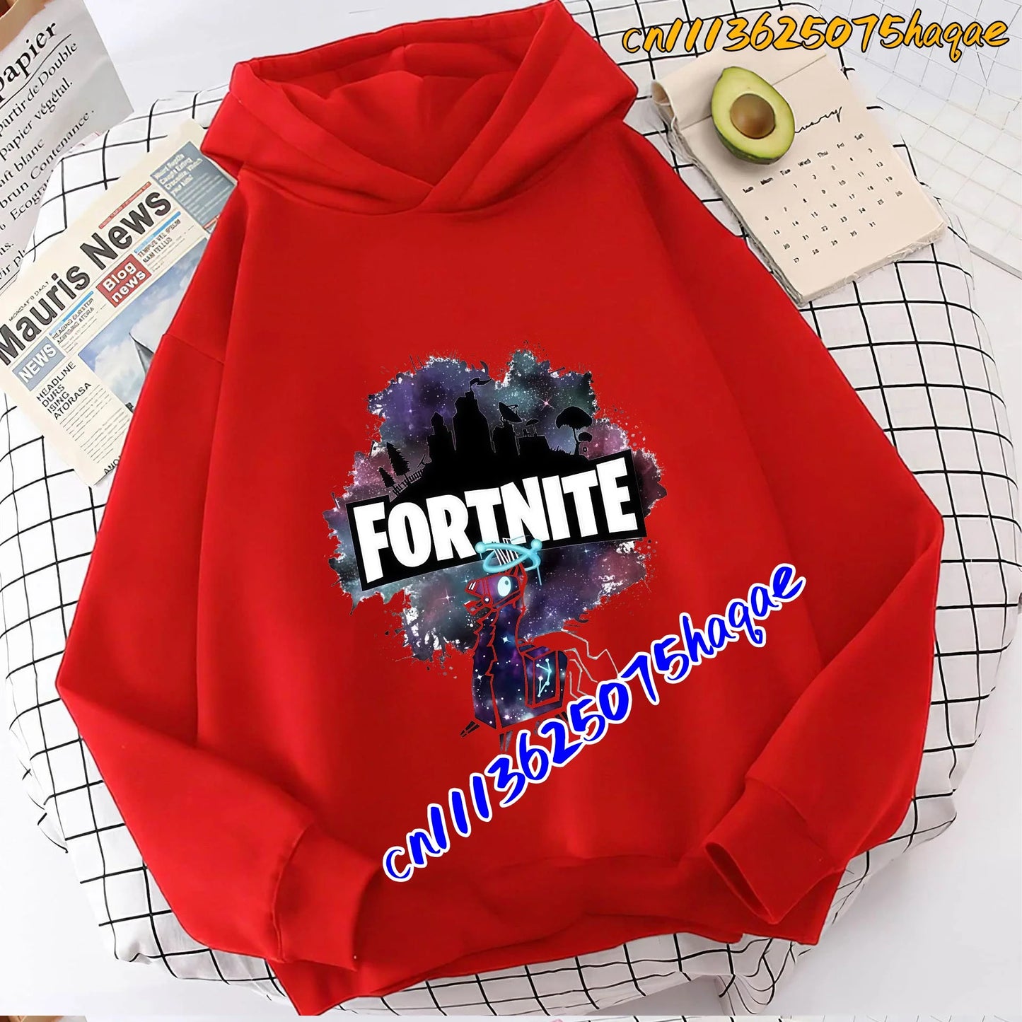 Fortnite Game Printed Children's Hoodies Cartoon Comfortable Suit Loose Long Sleeve Tops Autumn Winter Clothes