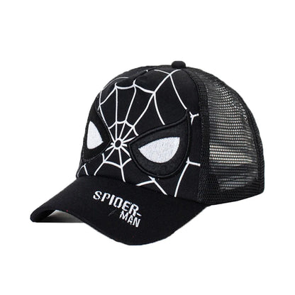 HotToys Spiderman Baseball Cap Boys Grils Hats Superhero Peripheral Cosplay Props Childrens Gift Sunhat Fashion Accessory 3-7y