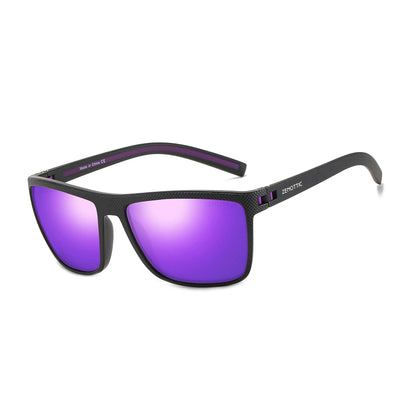 ZENOTTIC Polarized Sunglasses for Men Shades Lightweight TR90 Frame UV400 Protection Square Outdoor Trave Driving Sun Glasses