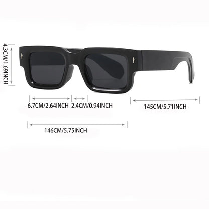 1pc Unisex Casual Simple Style Square Plastic Frame Fashion Glasses Suitable For Daily Life Outdoor Street-Photography Vacation