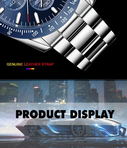 Men Watch BENYAR Top Brand Luxury Full Steel Business Quartz Watch Men Casual Waterproof Sports Watches Clock Relogio Masculino
