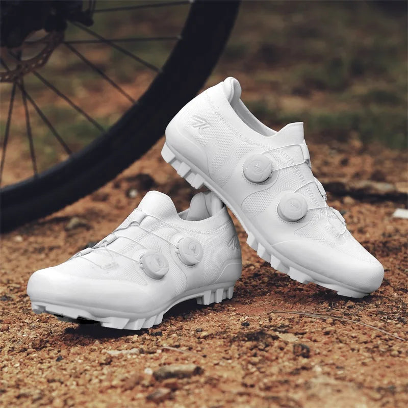 Men's MTB Cycling Shoes New Women's Pink Self-Locking Cleats Speed Road Bicycle Shoes Flat Trail Racing SPD Mountain Bike Sneakers