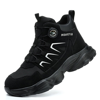 Bouton de Rotation bottes de sécurité de travail hommes bout en acier chaussures de travail Anti-smash Anti-crevaison protection hommes chaussures de sécurité taille 47 48