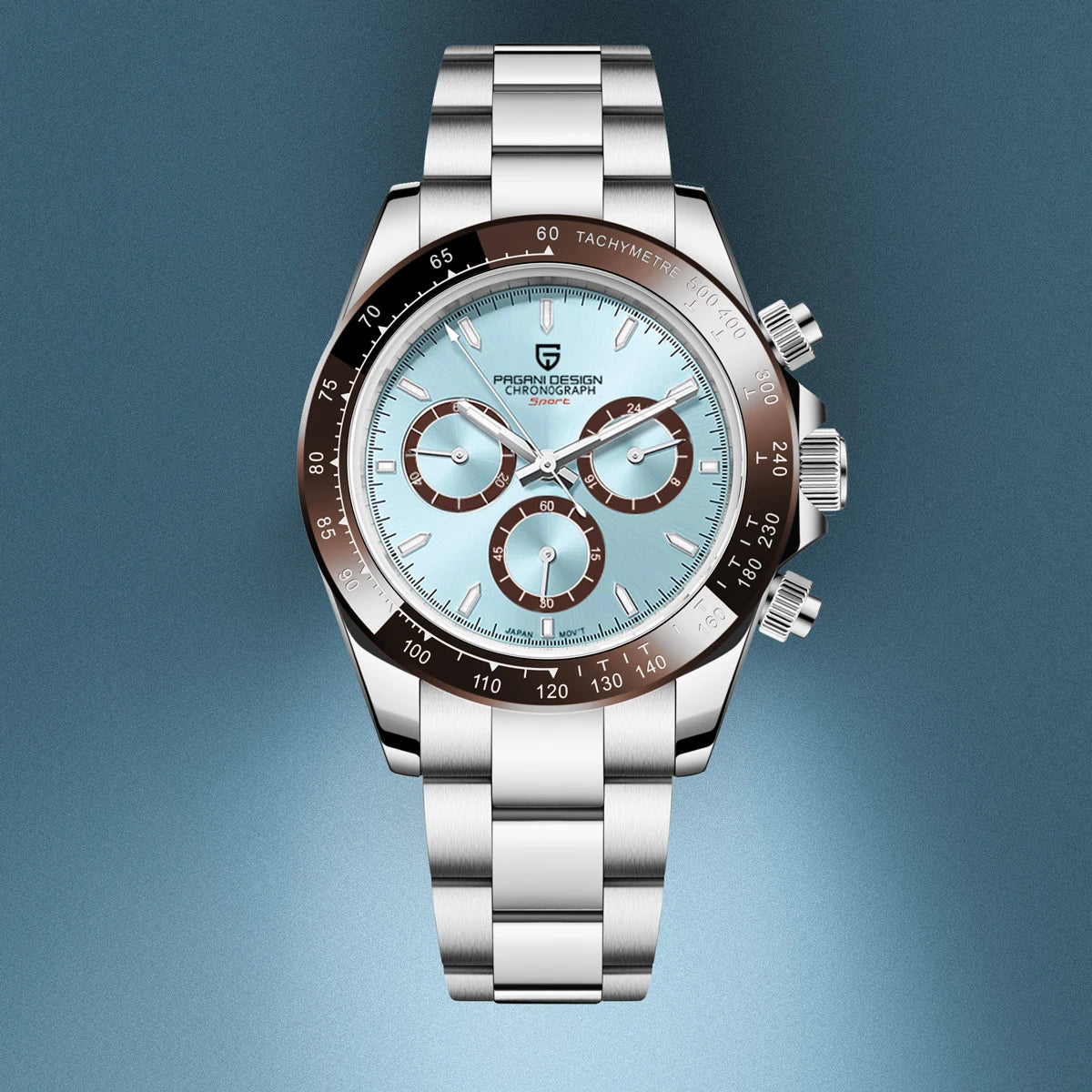 Chronographenuhr für Herren von PAGANI DESIGN – Luxuriöse Quarz-Armbanduhr, leuchtend und wasserdicht.