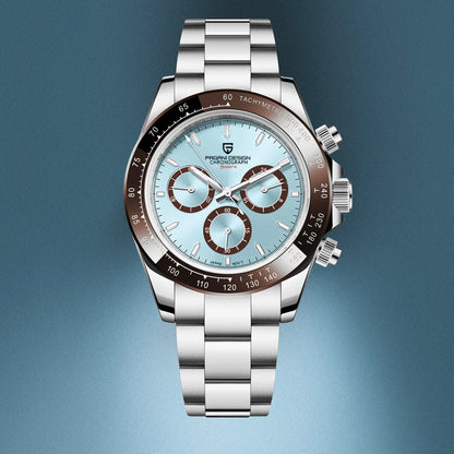 Chronographenuhr für Herren von PAGANI DESIGN – Luxuriöse Quarz-Armbanduhr, leuchtend und wasserdicht.