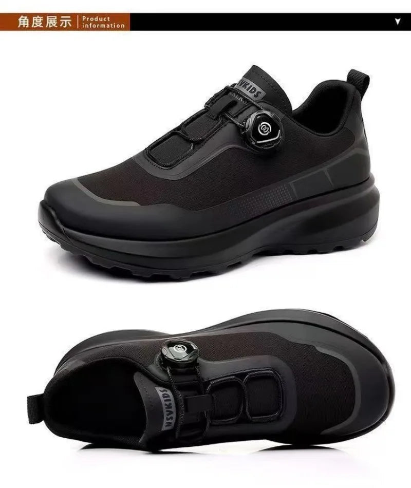 Original, neu, Herren, Sneaker mit drehbarem Knopf, Fahrsneaker, Plateau-Freizeit- und Wanderschuhe, Outdoor, strapazierfähige Lauf- und Sportschuhe, Plus-Größe