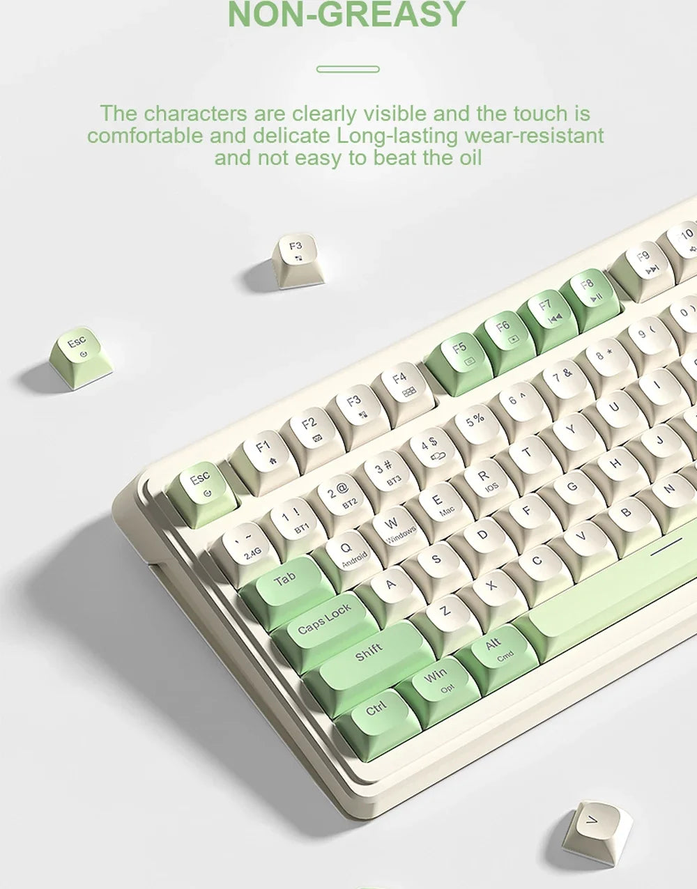 AULA S99 독거미 키보드 Membrane KeyboardWireless Bluetooth Wired Three Mode RGB Gamer Keyboards Office Typing Mute 99 Keys