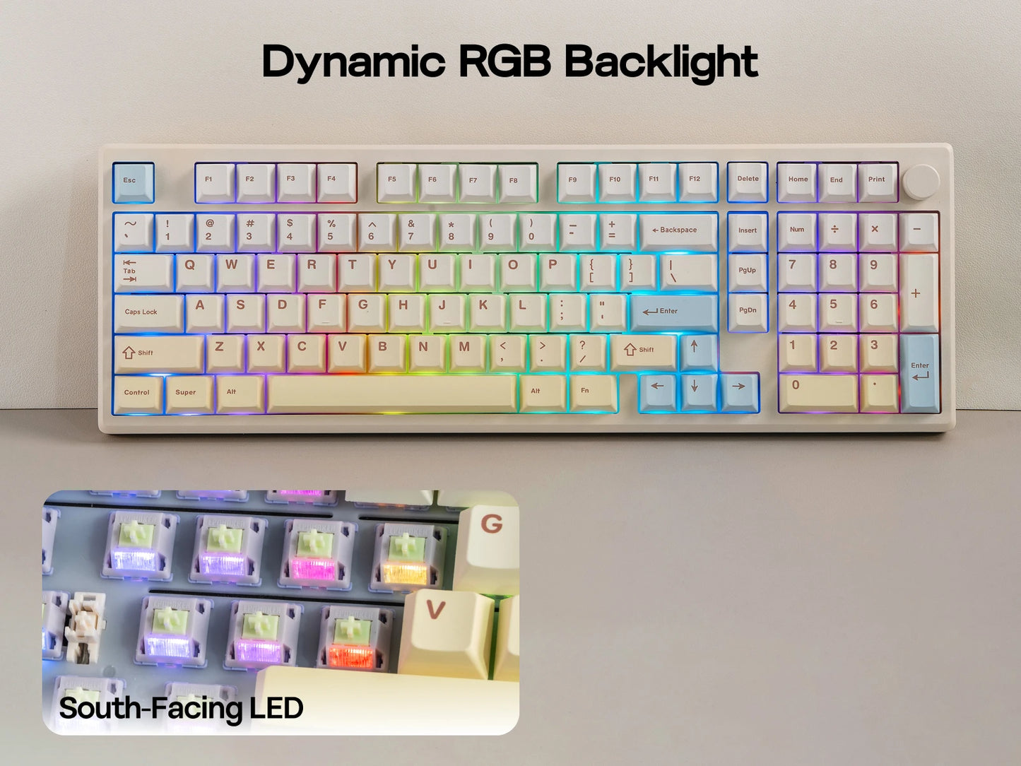 EPOMAKER Galaxy100 Lite QMK/VIA 96% ANSI US Layout Hot-Swap Wired/2.4GHz/BT Wireless 1800 Aluminum Gasket Mechanical Keyboard