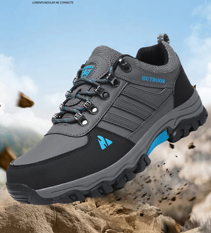 Men's Hiking Shoes outdoor waterproof Leather Anti Slip Comfortable Hunting Walking Shoes Wear-resistant Casual Sneakers