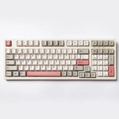 134 Tasten 9009 Retro-Keycaps für mechanische Gaming-Tastatur mit MX-Switch, Cherry-Profil, PBT-Keycaps, individuell im Dye-Sublimation-Verfahren bedruckte Tastenkappen